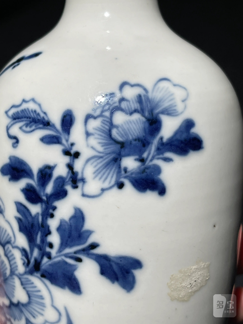 清中期 青花花卉纹莱菔瓶 - 图7